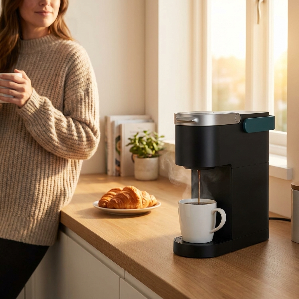 Renora coffee maker brewing a fresh morning cup